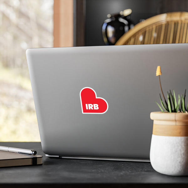 IRB FL Love White Red Vinyl Decal