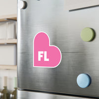 FL Love White Pink Sticker