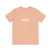 Miami FL Sun Waves Peach T-Shirt