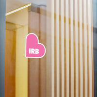 IRB Florida Heart White Pink Sticker