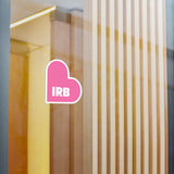 IRB Florida Heart White Pink Sticker