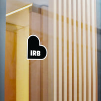 IRB Florida Heart White Black Vinyl Decal