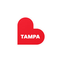 Tampa Florida Love White Red Vinyl Decal