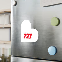 727 Heart Decal