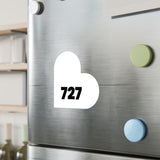 727 Heart Decal