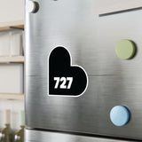727 Heart Decal