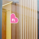 Florida Heart Vinyl Decal