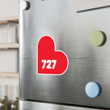 727 Heart Decal