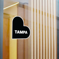Tampa FL Love White Black Vinyl Decal