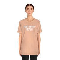 Fort Myers Beach FL Peach Tee